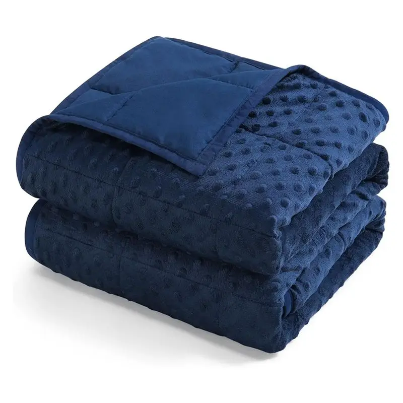 

WORTHOWN-Crystal Velvet Quilt Special Quilt Cover For Solid Color Bubble Velvet Blanket Microfiber Reversible For All Seasons