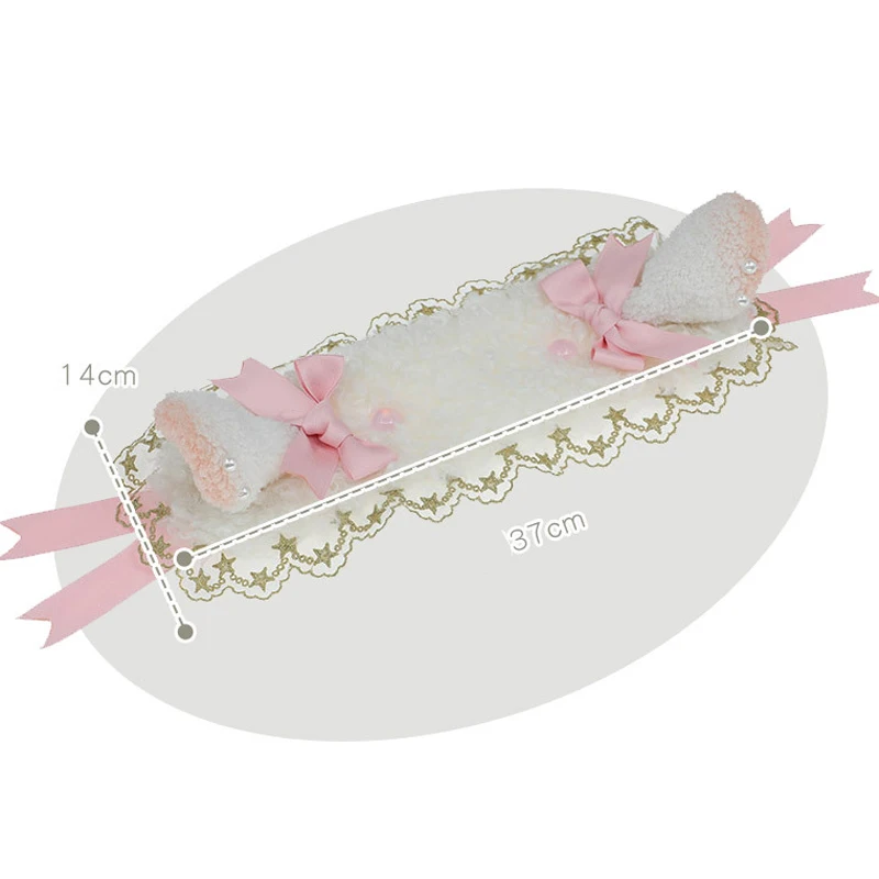 Bandeau de sauna oreilles de mouton Lolita de style japonais, cerceau à cheveux Lolita Kawaii, épingle à cheveux fille JK, accessoires de cheveux cosplay élégants pour Tea Party