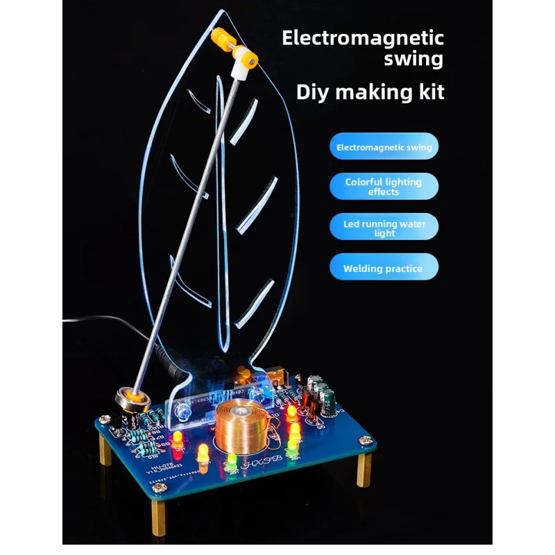 Electromagnetic Swing DIY Kit, Magnetic Levitation Lamp Electronic Assembly Parts