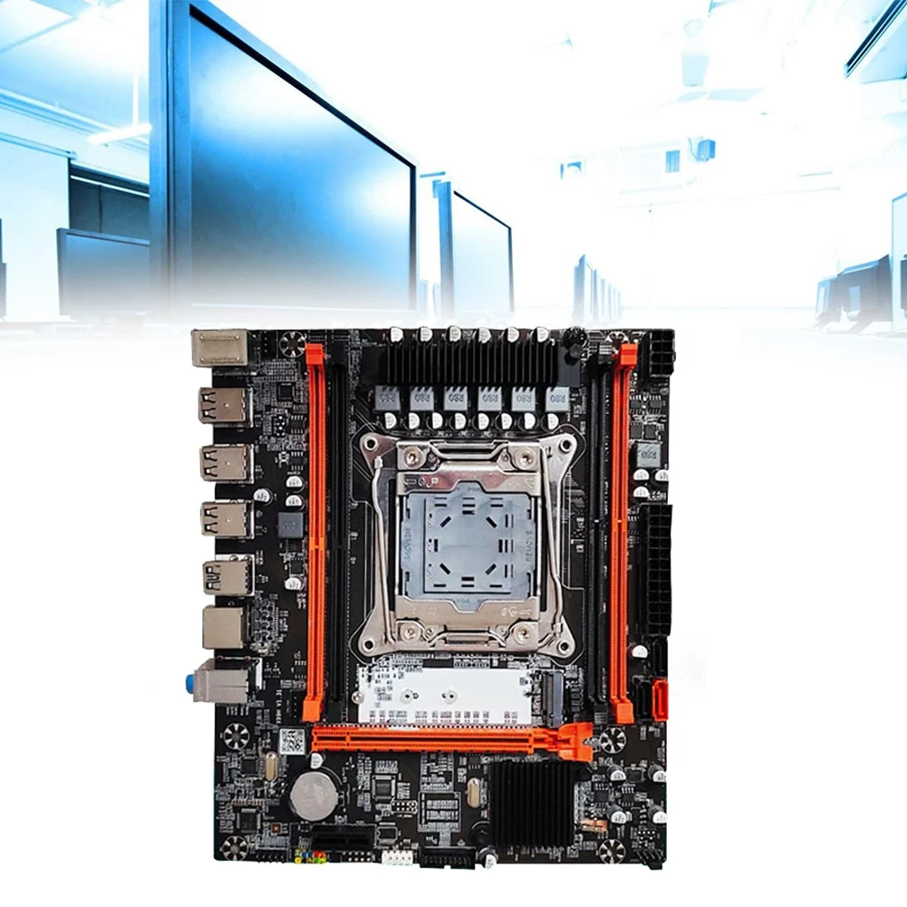 Imagem -05 - Placa-mãe X99h com Cabo de Comutação e Cabo Sata Lga2011-v3 Slot Ram Ddr3x4 M.2 Nvme Pci-e 3.0 X16 Sata 3.0 X16 e5 2666 X16