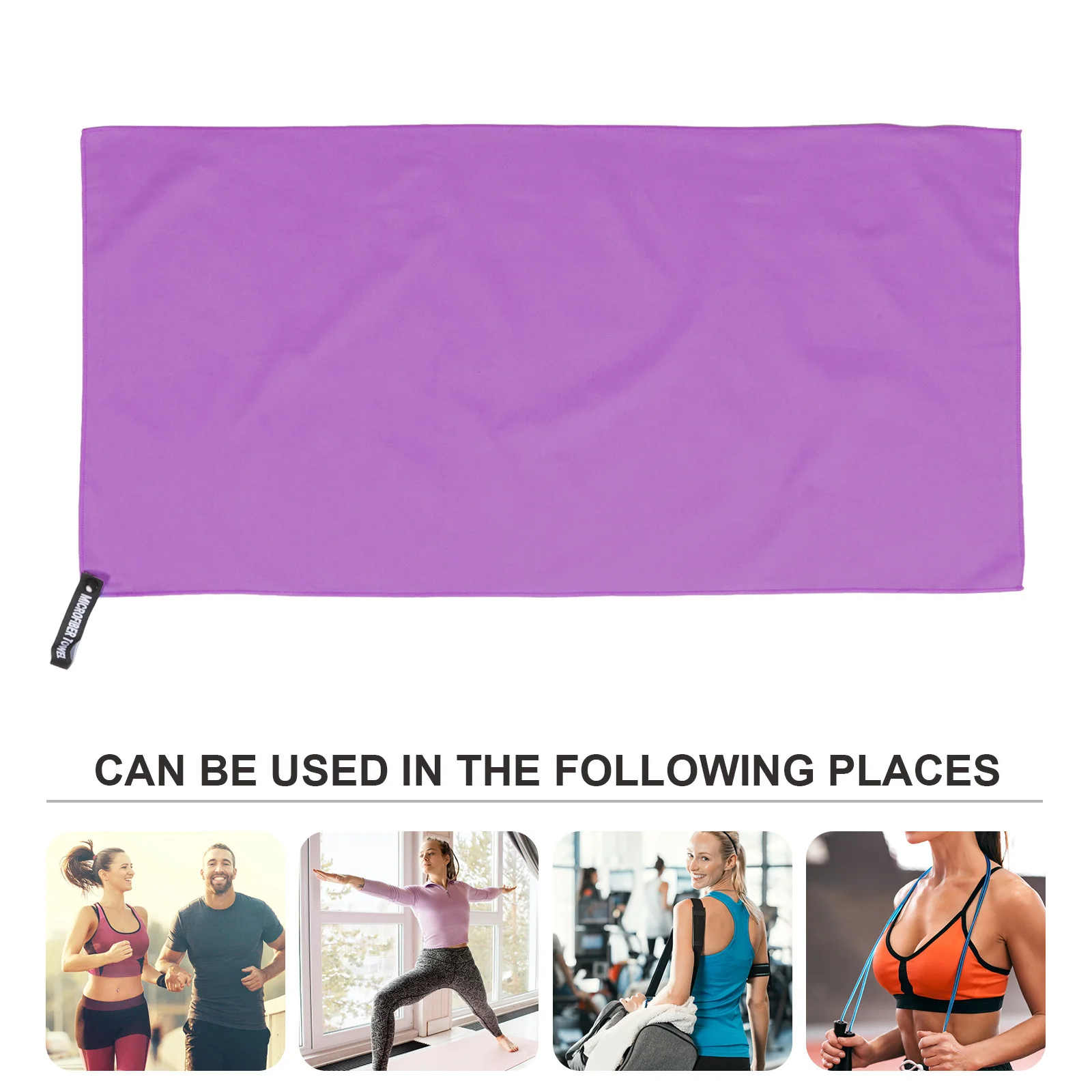 منشفة رياضية سريعة الجفاف مصنوعة من الألياف الدقيقة وخفيفة الوزن ومحمولة لليوجا واللياقة البدنية والأنشطة الخارجية ووجه ثلجي ماص للعرق #5