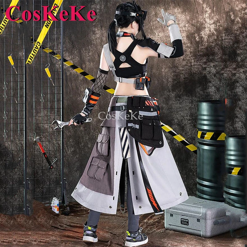 CosKeKe Grace Howard Cosplay Game Zenless Zone Zero Costume Fashion Sweet Uniforms Full Set Activity Party Role Play Clothing