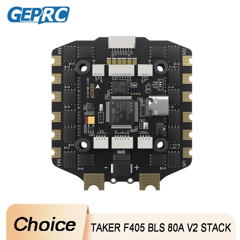 

GEPRC TAKER F722 BLS 80A V2 80A 4IN1 ESC 16MB Black Box XT60 Plug Play For Racing FPV Drone Racers