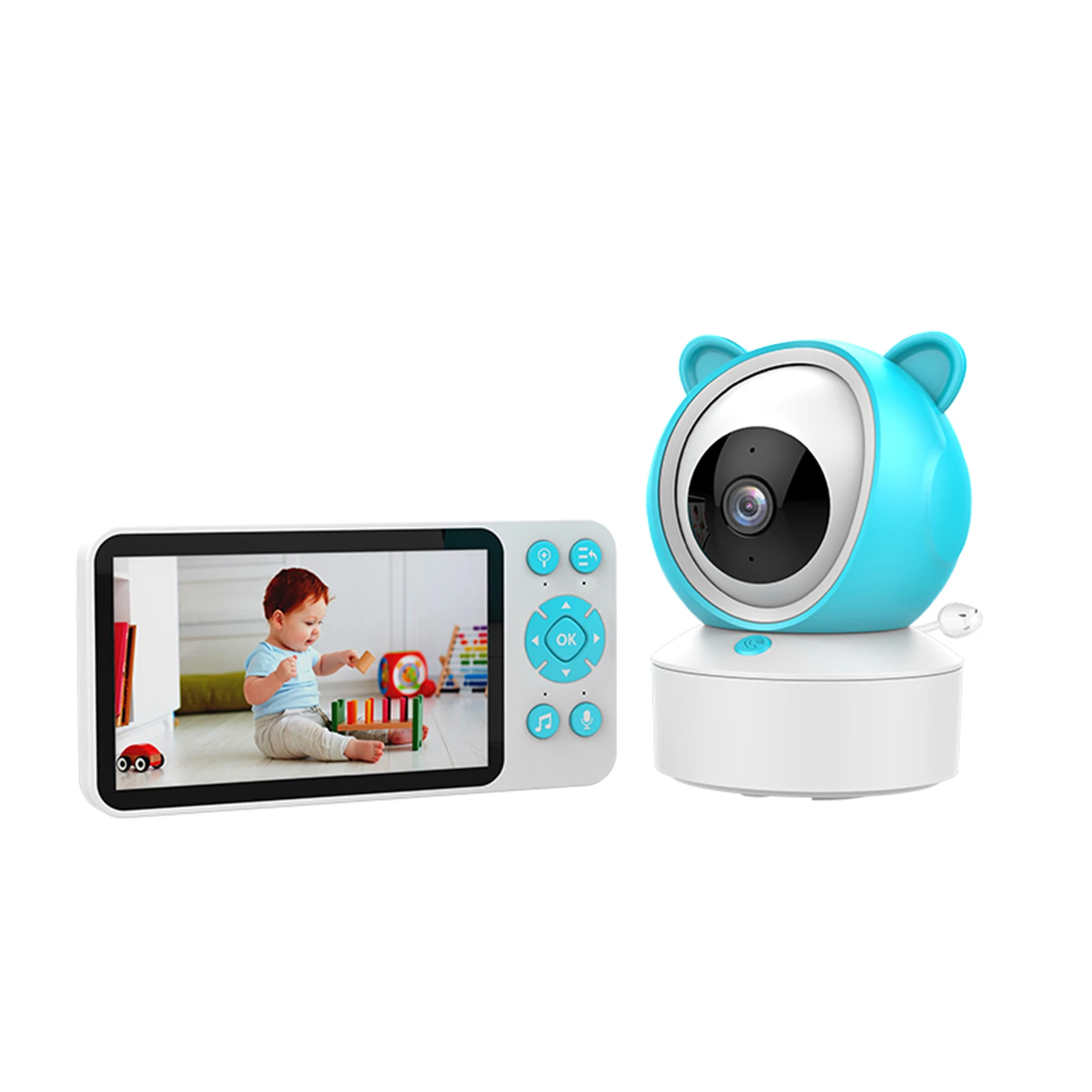 Video Baby Monitors With 1080P One-click Feature Video Baby Monitors Camera PVT Control