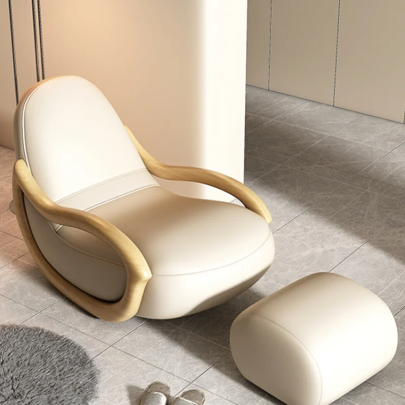 

Luxury Accent Nordic Living Room Chairs Designer Modern Recliner Armchair Rocking Chair Sofa Balcony Fotel Bujany Home Furniture