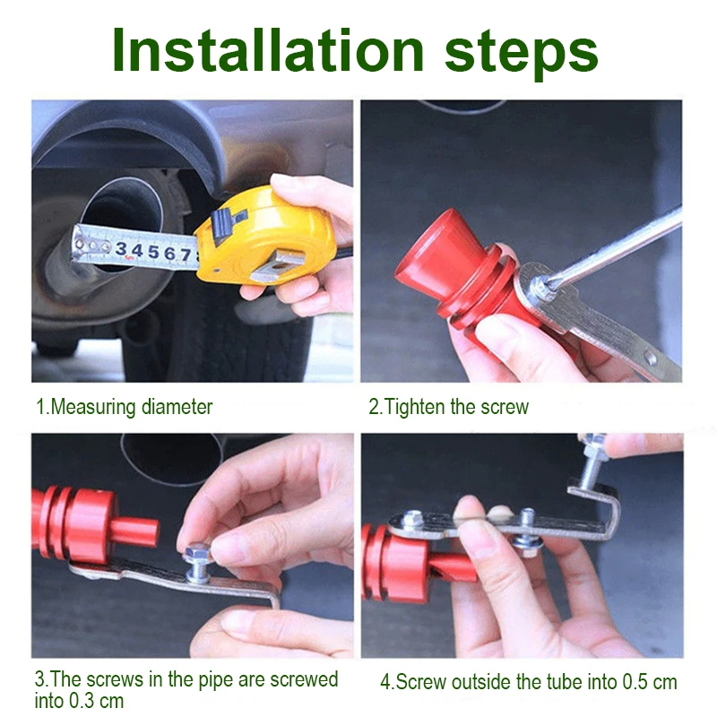Apito Universal para Tubo de Escape Turbo, Simulador de Som de Ponteira de Escape Automotiva, Válvula Blow Off, Acessórios Automotivos para Carro e Mo