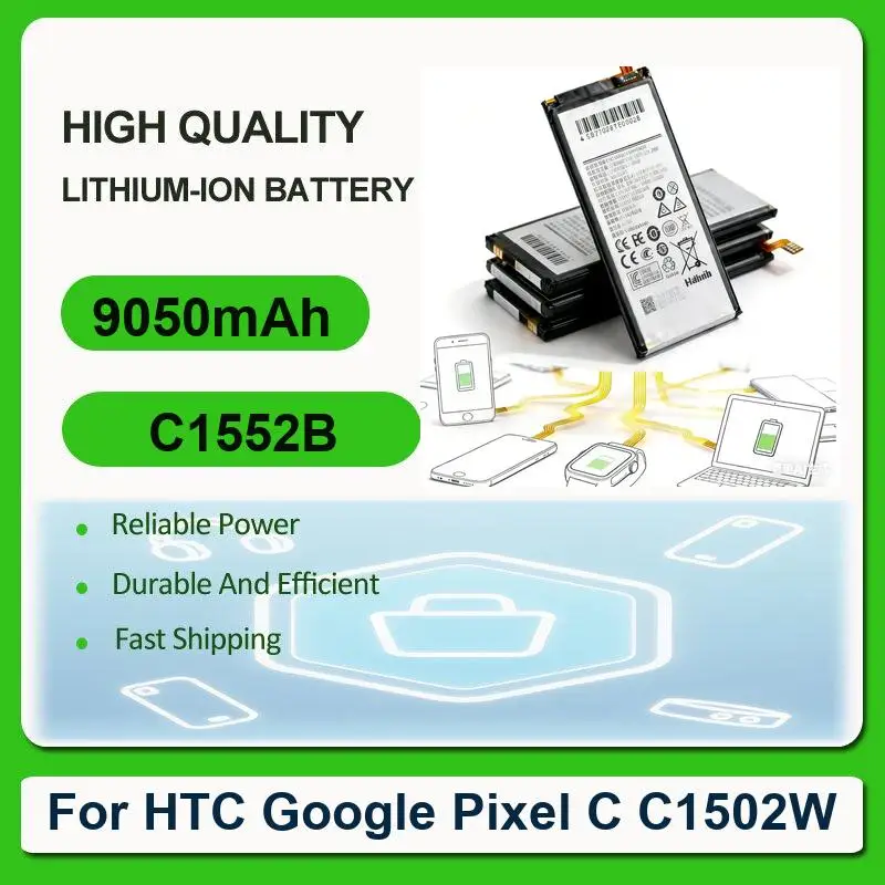 Battery For HTC Google Pixel C C1502W flyer P510E Nexus TH1 9 8.9 inch