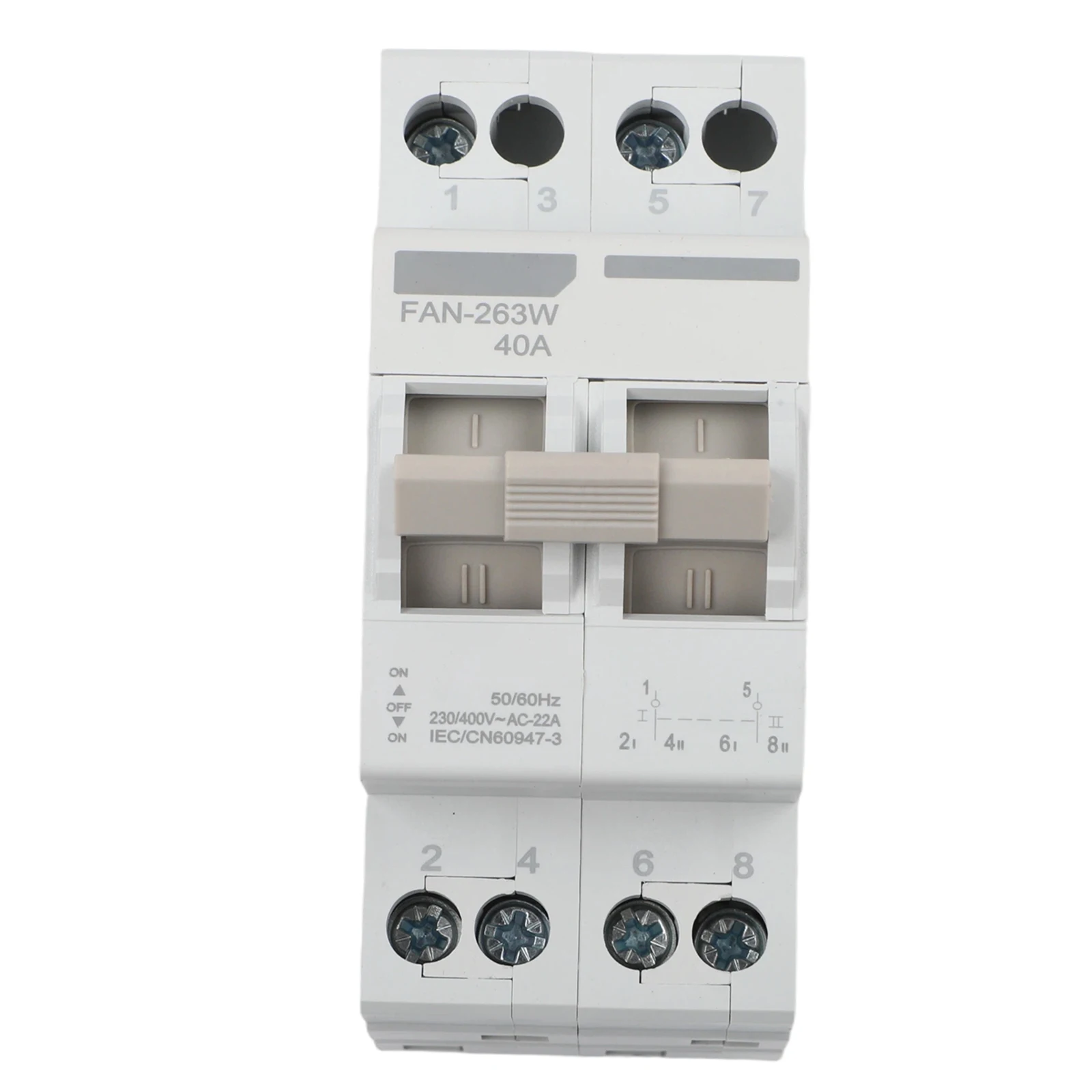 Manual Transfer Switch 2P 40A 63A AC400V for MTS Dual Power For Interlock Circuits Breaker Mounting Compatibility