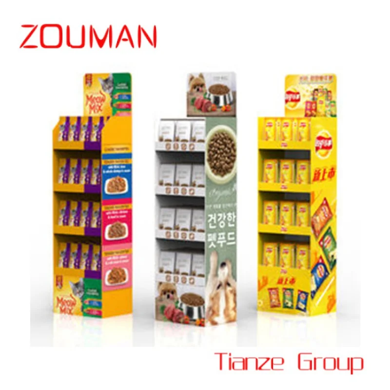 Custom , point sale cardboard display unit shelves strong drink beverages display paper ice tea lemon peach cardboard floor disp