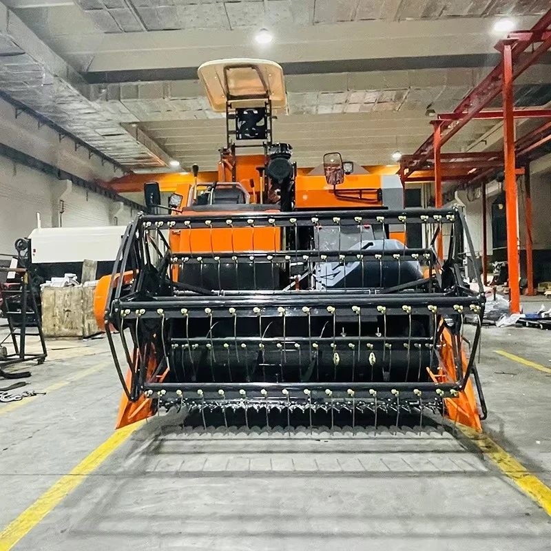 102HP Gear Drive Combine Harvester 30kg/h High Productivity Agricultural Equipment for Corn Wheat Soybean Harvesting