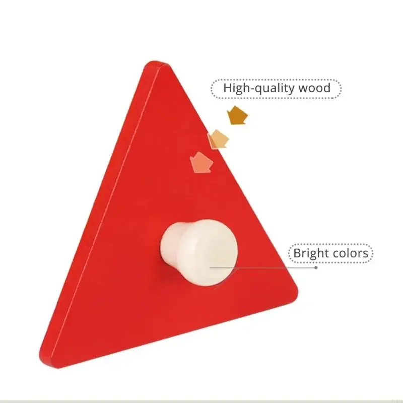 Rompecabezas geométrico educativo madera, rompecabezas con forma fija, juguete para preescolar, coordinación mano-ojo, ayuda