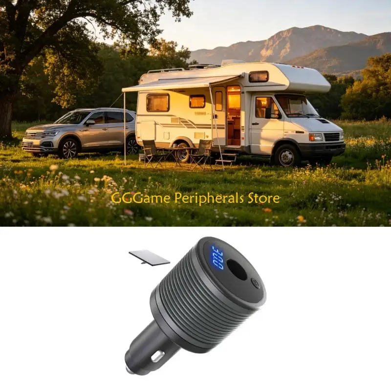 U55B Vehicle Power Adapter with 30V Output, LED Voltages Display,Compactly