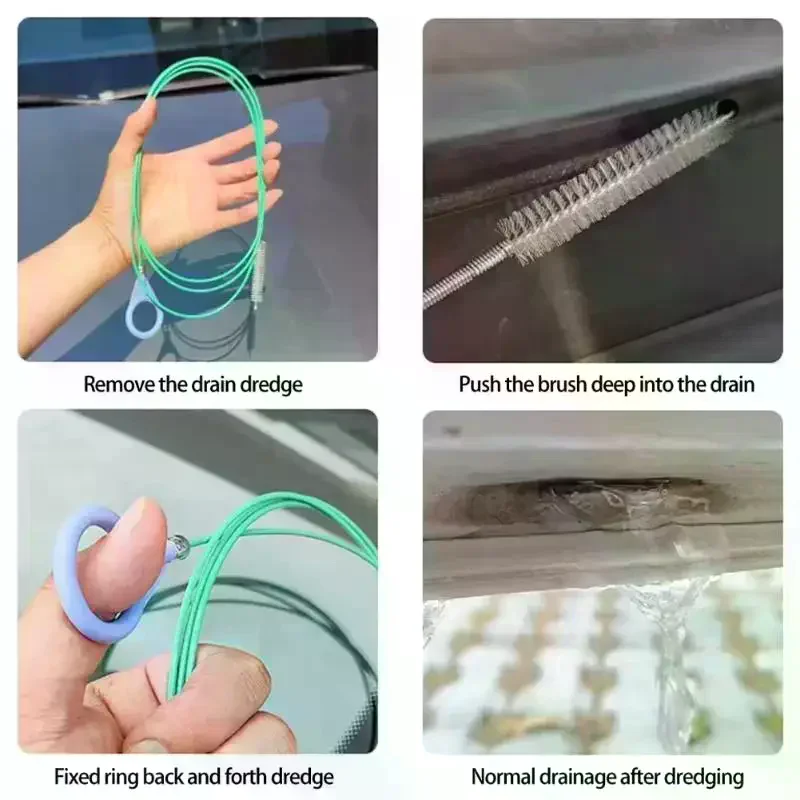 5Pcs Drain Cleaner Tool Unclogs Hair Debris For Sink Bathroom Kitchen Drainage Bathtub And Shower Strainer Snake Remover
