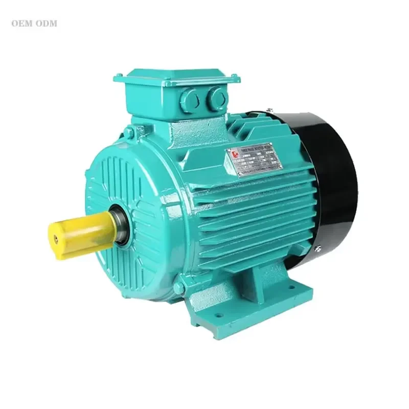 Industrial Three Phase AC Motor High Efficiency Electric Engine for Power Supply System Heavy Duty Machinery Equipment High