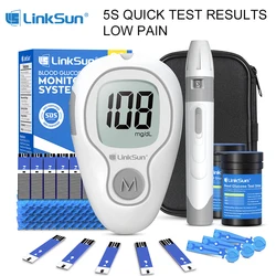 LinkSun G-425-3 Blood Glucose Meter 10/50/100pcs Test Strips Medical Diabetes Blood Sugar Test Monitor Complete Kit Glucosemeter