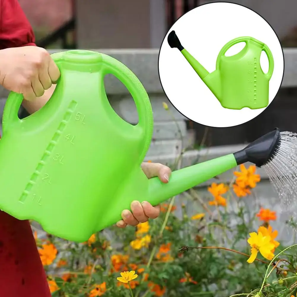 

5l Plastic Garden Long Mouth Watering Can Sprinkler Gardening Pot Watering Bonsai ﻿ Watering Prop Flower Plants Shop Plante T2o8