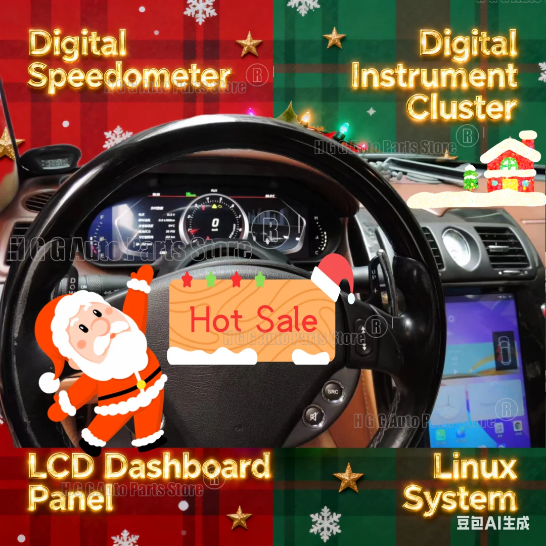 LCD Digital Virtual Cluster Cockpit instrument For Maserati Quattroporte 2004-2012 Car GPS Navi Radio Android Multimedia CarPlay