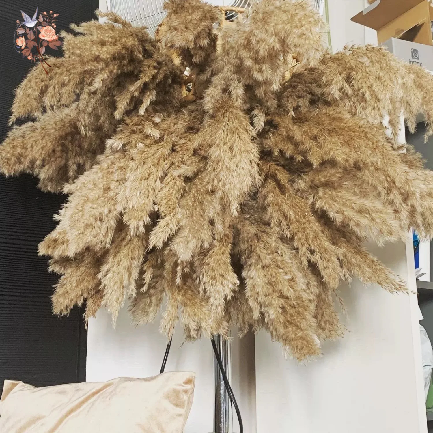 30Pcs Dried Flower Natural Fluffy Pampas Grass Bouquet Wedding Party Decoration Bunny Rabbit Tails Artificial Flowers Home Decor