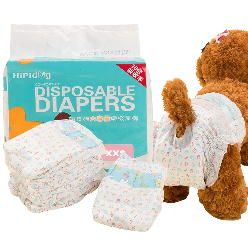 Female Dog Diaper Super Absorption Pet Menstrual Physiological Pants Leakproof Nappies Pants Breathable Puppy Short Dog Supplies