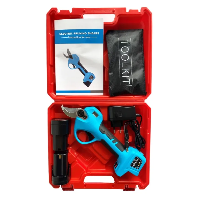 Digital display electric pruning shears cordless battery garden orchard branch cutter efficient pruning shears