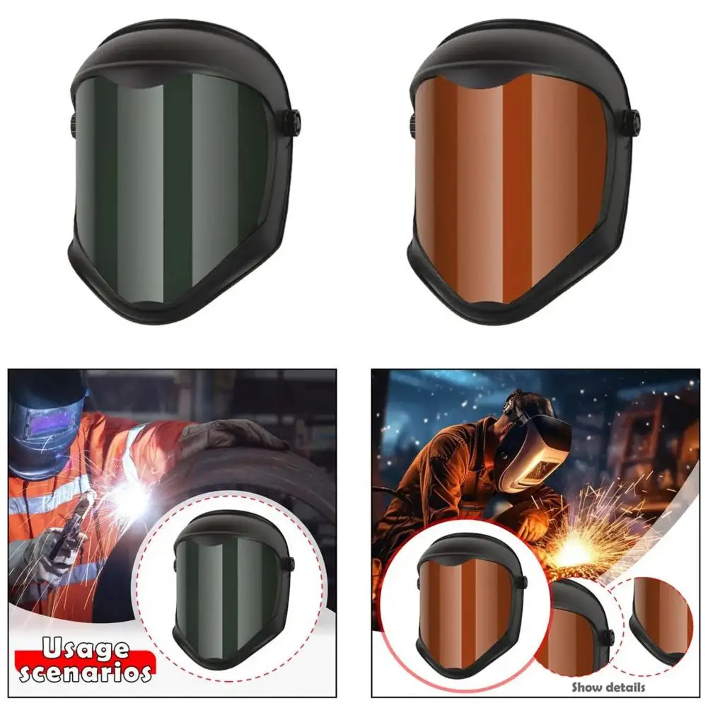 Welding Mask Anti-Fog Protective Full Shield Splash Resistant Adjustable High-Temperature PC Frame Welding Helmets