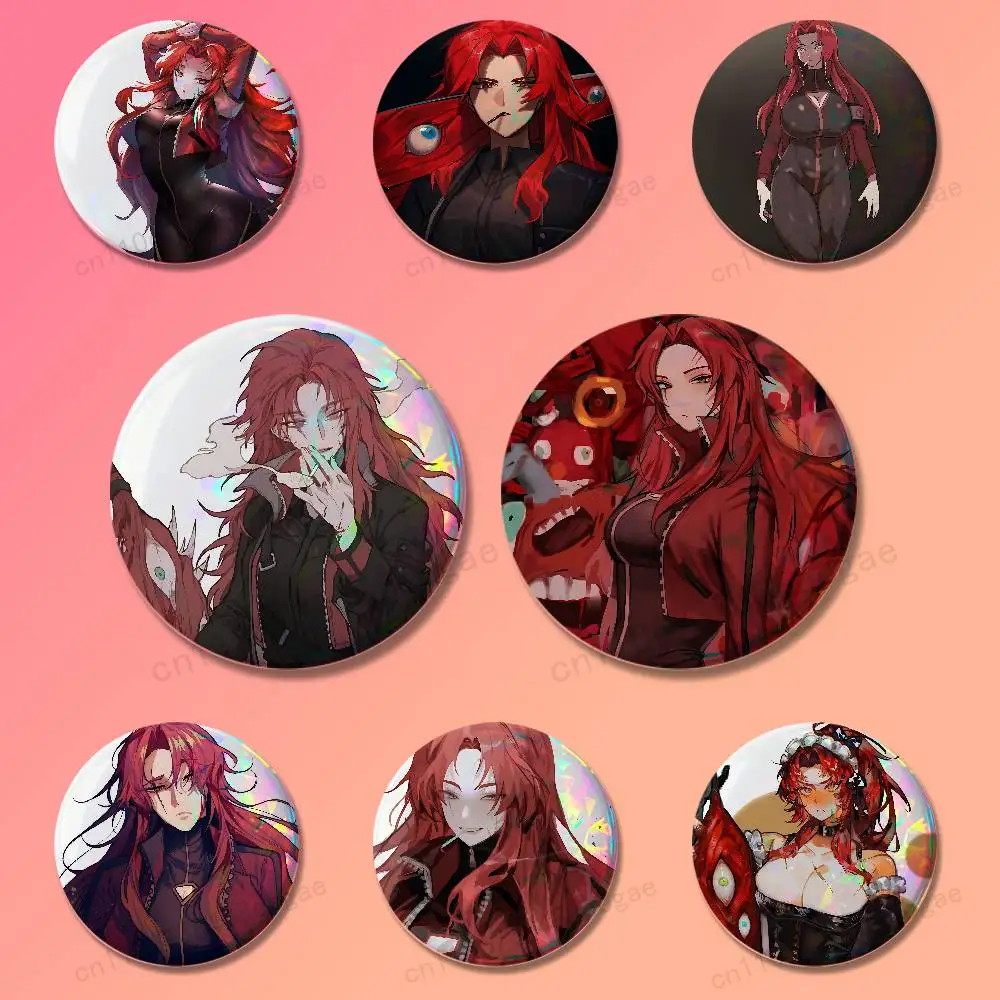 Game L-Lobotomy C-Corporation Badges 25 32 44 58 75 mm Cartoon Brooches Cosplay Pins Backpack Shoes Hat Accessories Lover Gifts