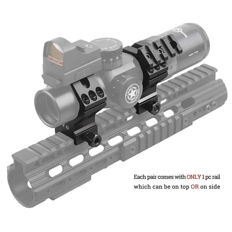 Vector Optics 35mm Diameter 21mm Picatinny Scope Rings Mount Heavy Duty Designed for Real Firearms Gun Acsessories