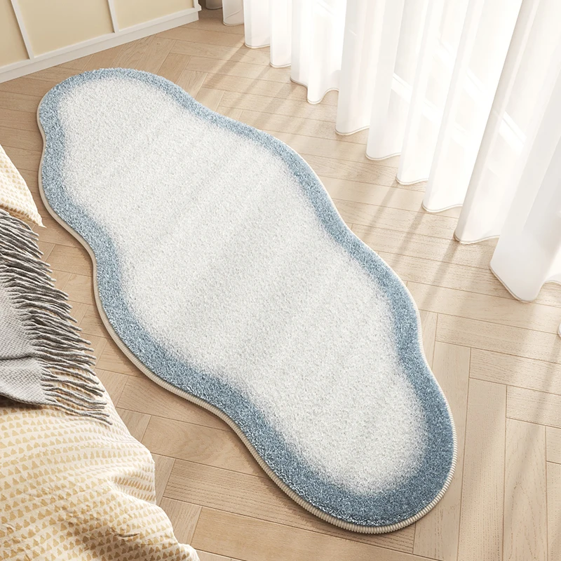Irregular Shape Rugs for Bedroom Thick Plush Living Room Decoration Cloud Carpet Fluffy Soft Bedside Mat Washable Cloakroom Rug