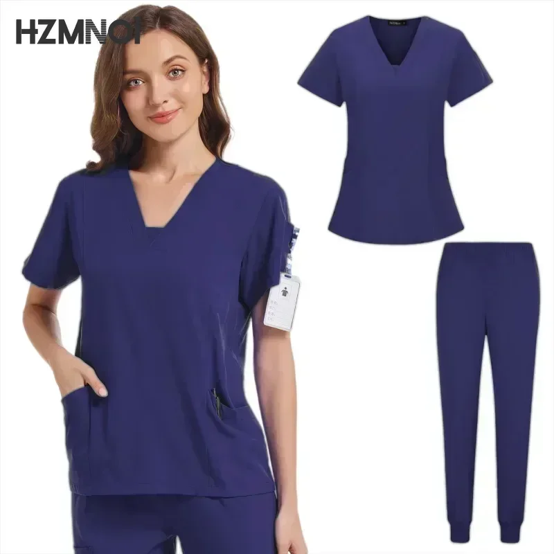 متعدد الألوان مستشفى طبيب عمال للجنسين قصيرة الأكمام الصيدلة ممرضة موحدة جراحة الأسنان عن طريق الفم الزي الرسمي الدعك الطبية مجموعات