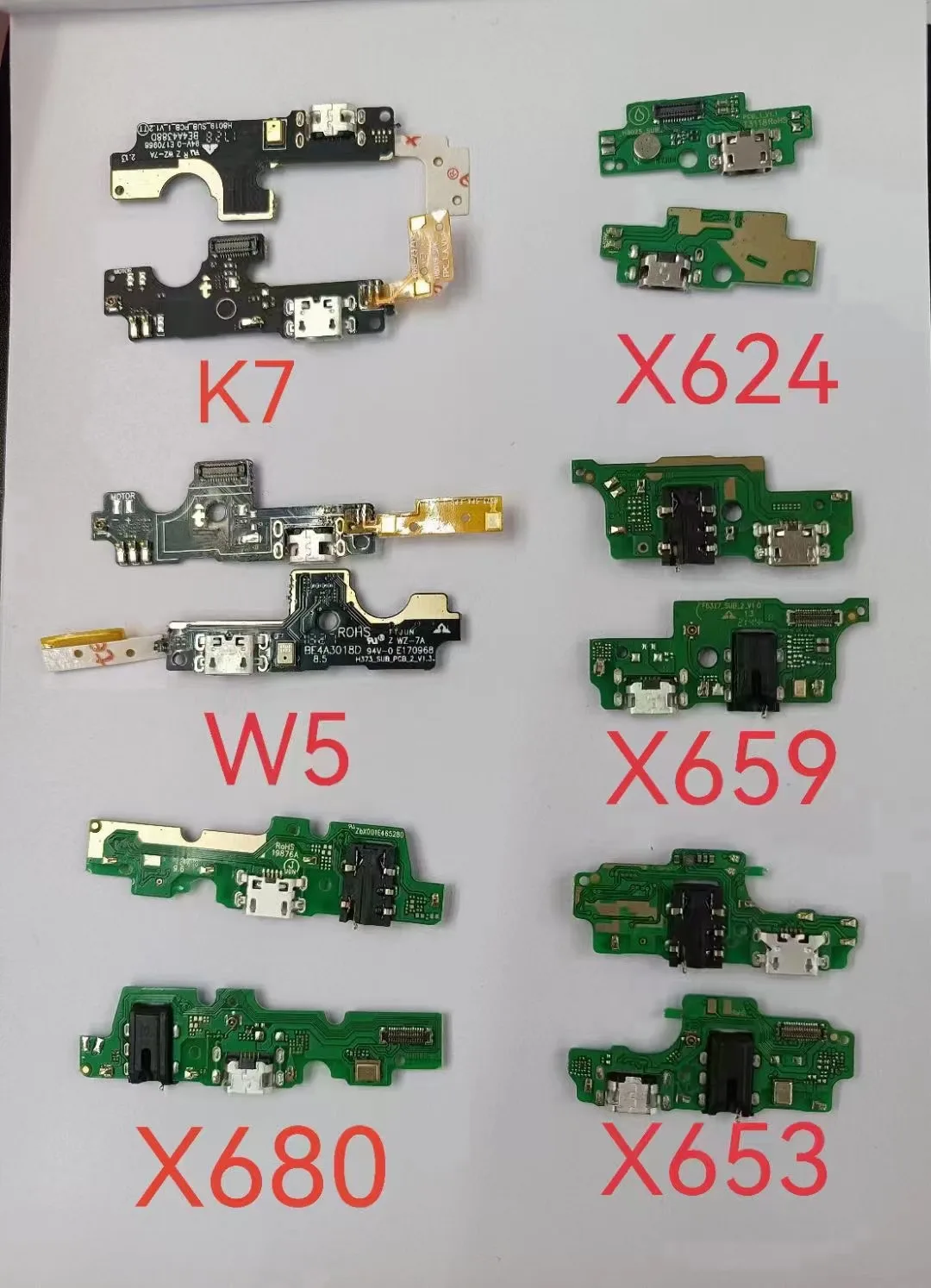 USB charing board For Infinix Tecno K7 X624 X659 X653 X680 W5 USB Charger Charging Port Dock Connector Board Flex Cable