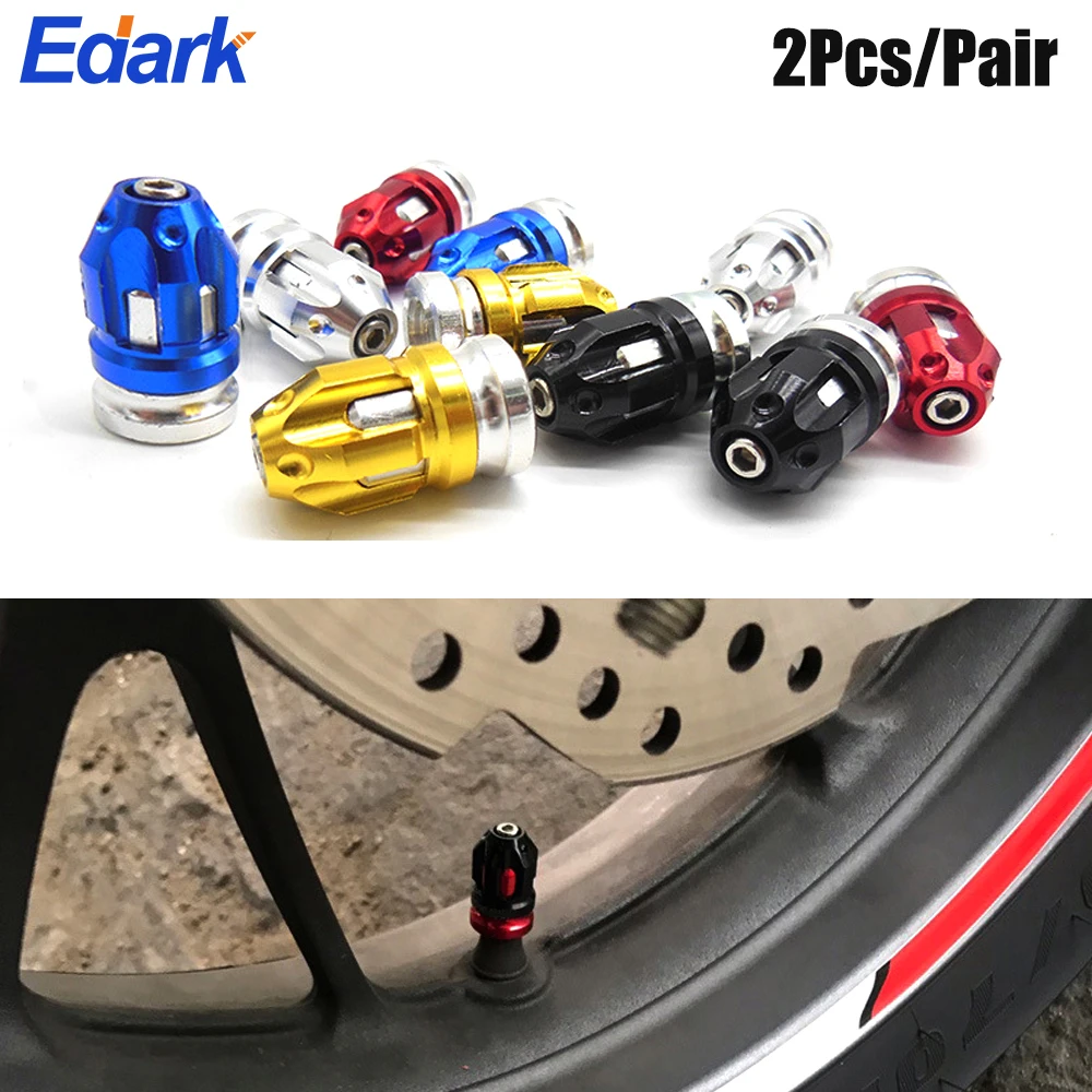 

1 Pair/Pack Aluminum Alloy Valve Caps Tire Valve Caps Automobile Tire Caps Anti-Leak Valve Suitable for Motorcycles Car Bicycles