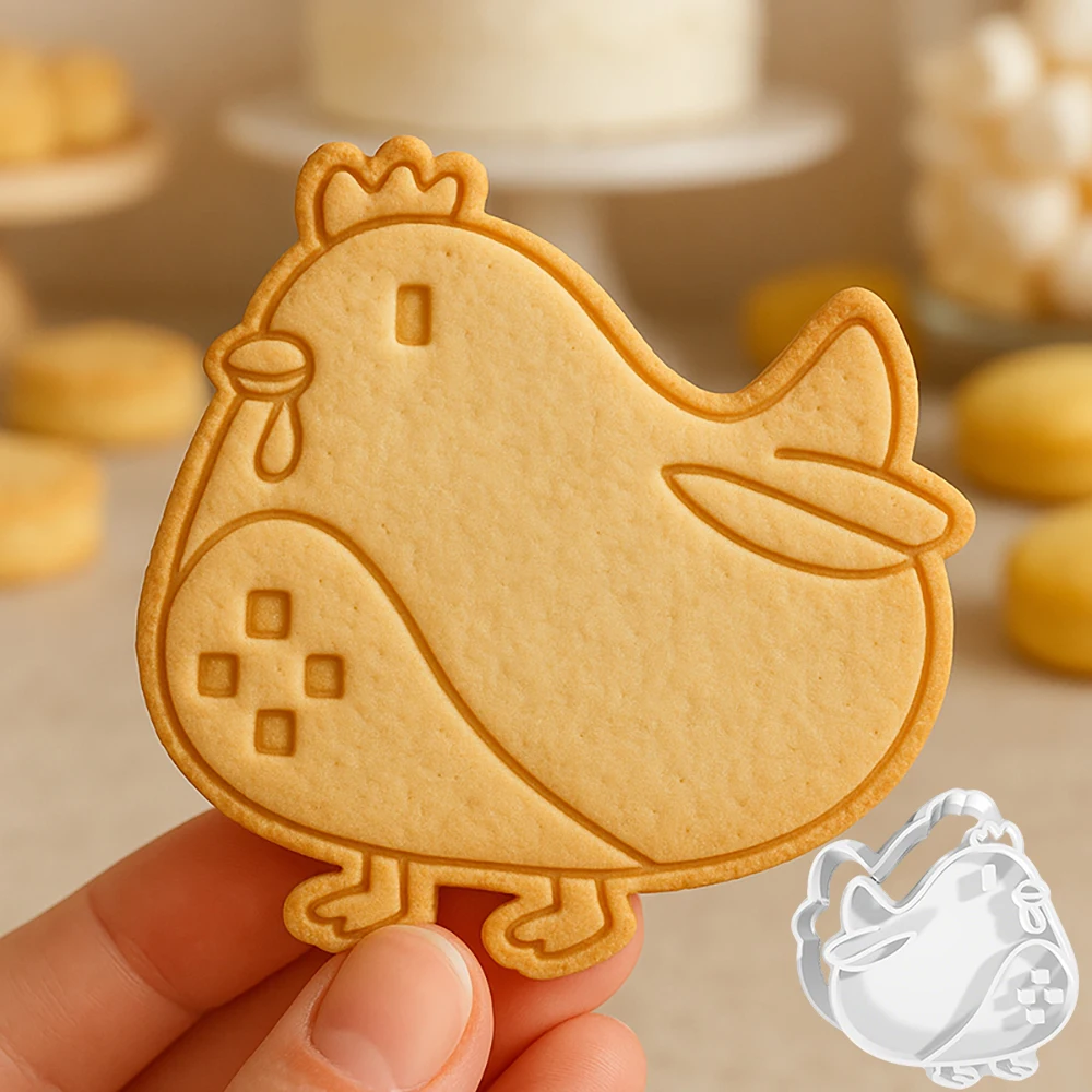 

Cartoon Chicken Cookie Cutters DIY Bakery Tools and Accessories Stampcookie Cutters