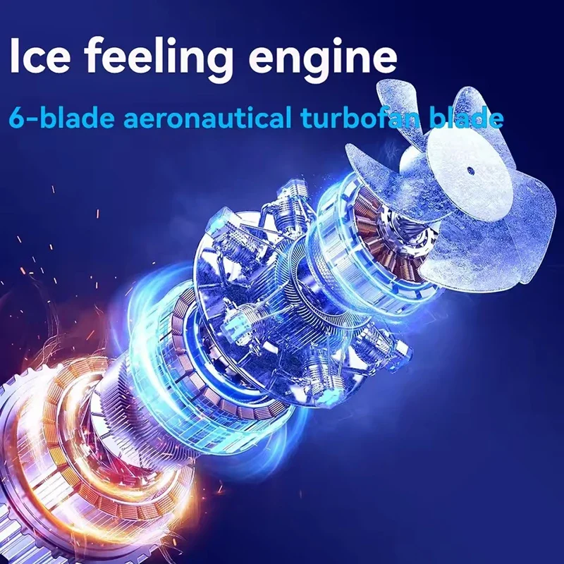 USB Rechargeable Turbo Handheld Fan - Adjustable 12-Speed Mini Fan with LED Display & Gentle Mode for Home/Office/Travel image 6