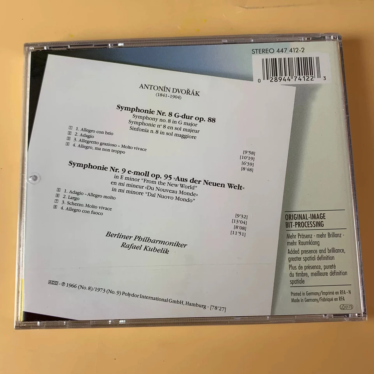 Classic Antonin Dvorak Rafael Kubelik Music CD From The New World Album Muisc Record Cosplay Walkman Soundtracks Box Party Music view 2
