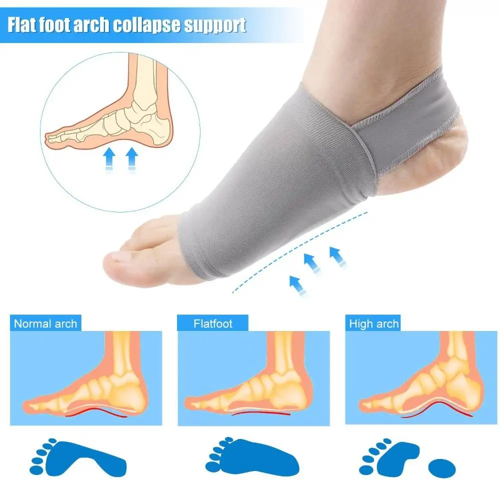 

Soft Flat Feet Arch Pads Insoles Foot Shock-absorber Insert Cushion Arch Support Insoles Foot Care Foot Arch Pads Unisex