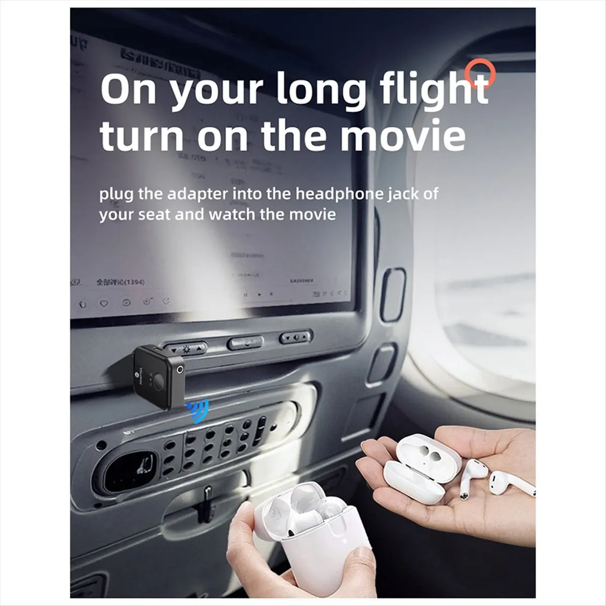 Dynamic New Bluetooth Launcher Two -in -One 5.3 Non -Destructive Headset Aircraft Plug Audio Conversion Adapter 3.5mm AUX