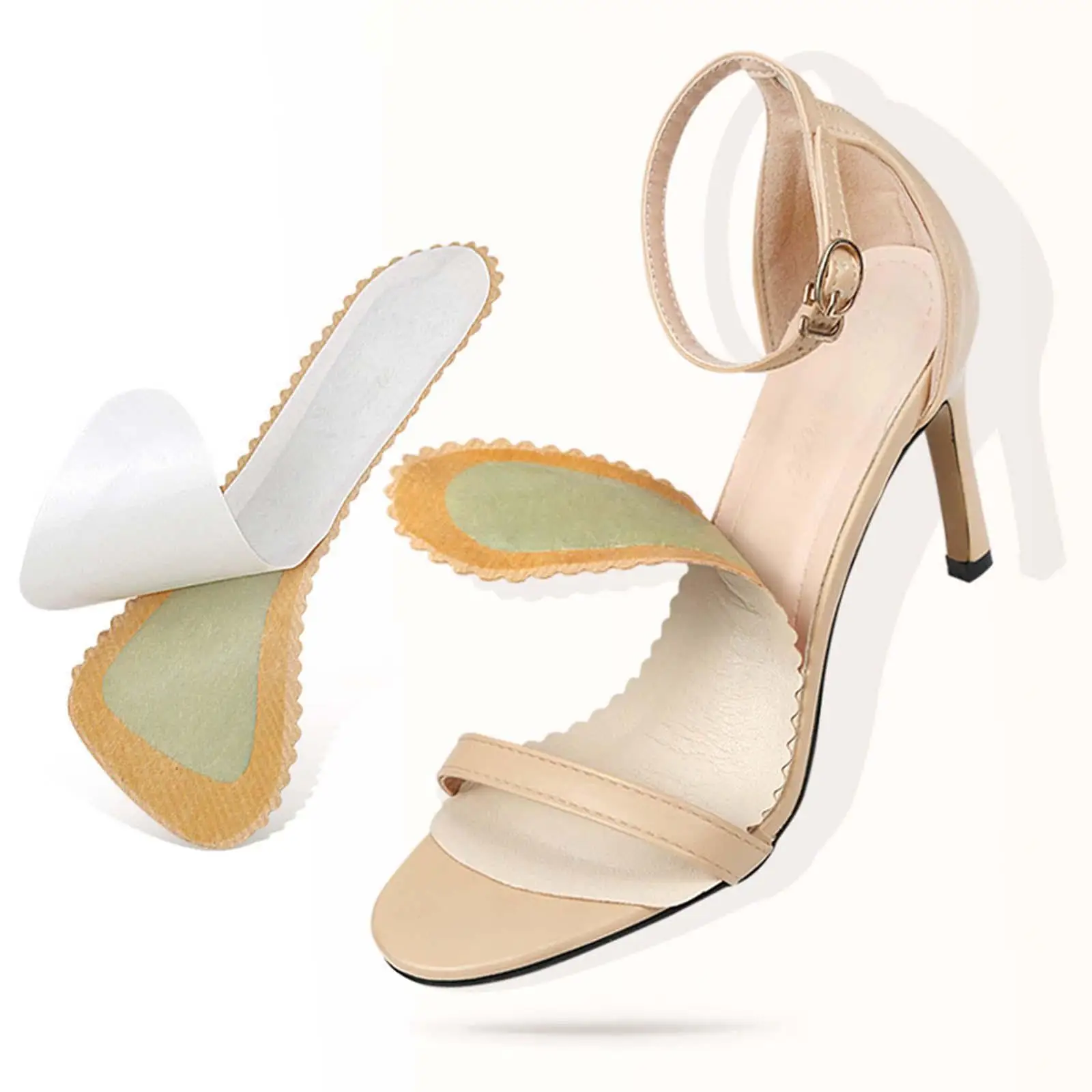 High Heel Shoe Pad PU Leather Non Slip Cushion Heel Protector Inserts Comfortable Shoe Accessories for Women