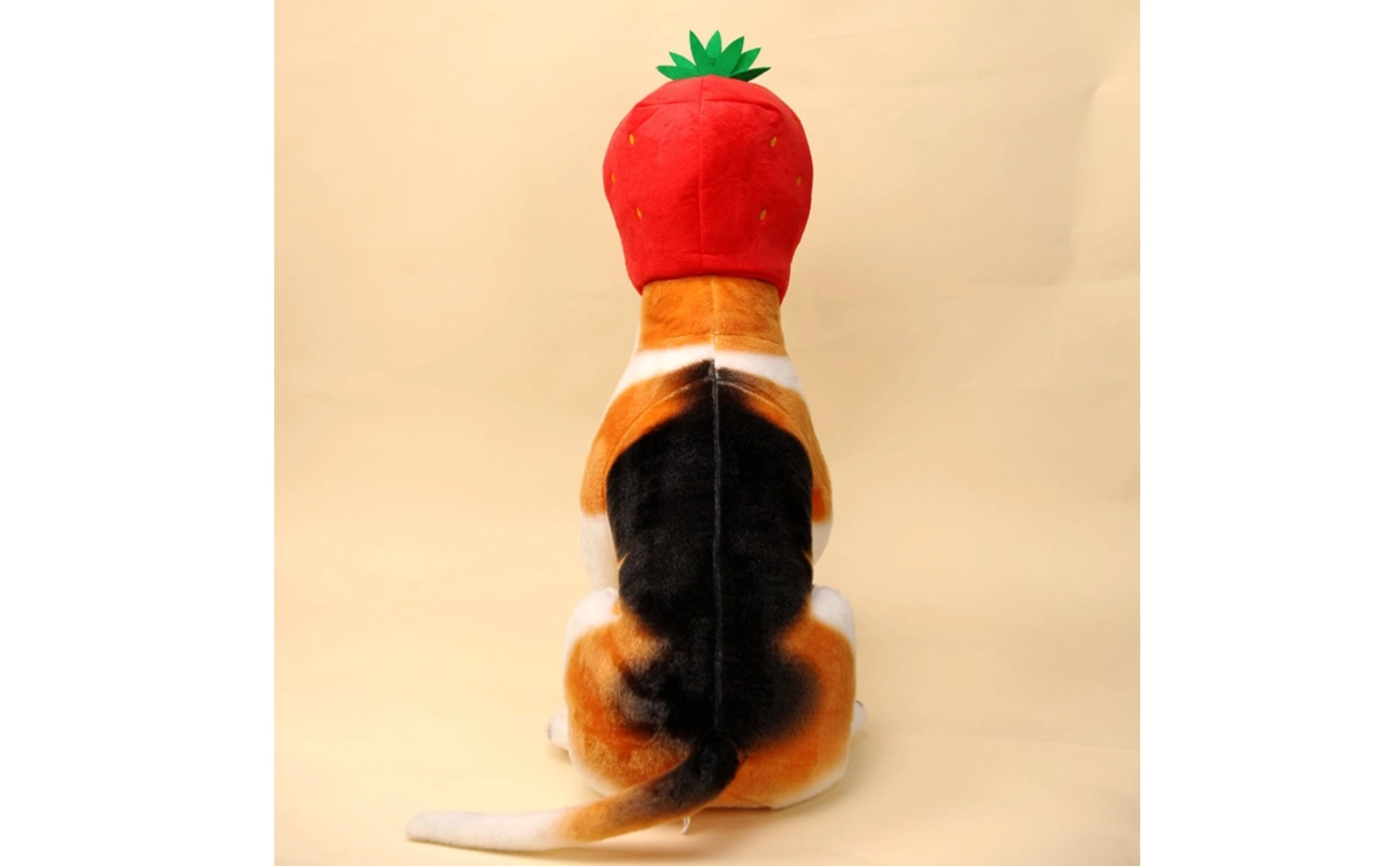 Strawberry Pet Hat Yellow Spots Soft Strawberry Hat Headwear Lightweight Pet Accessory Funny Novelty for Performance