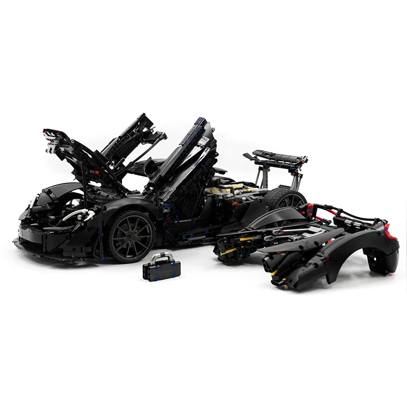 Nuevos bloques de construcción P1 de potencia técnica hechos a mano compatibles con ladrillos MOC 42172B, modelo para adultos, vehículos deportivos, juguetes para niños, regalos de Navidad