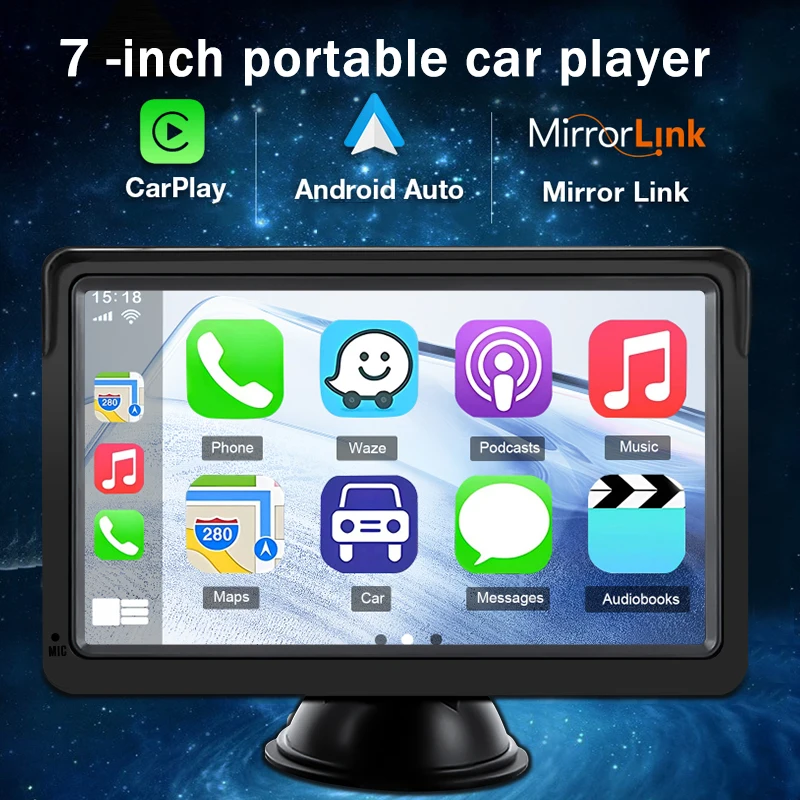 Universal Carplay Android Auto Car Radio Multimedia Video Bluetooth Full Touch Screen FM AUX For All Car 2 din