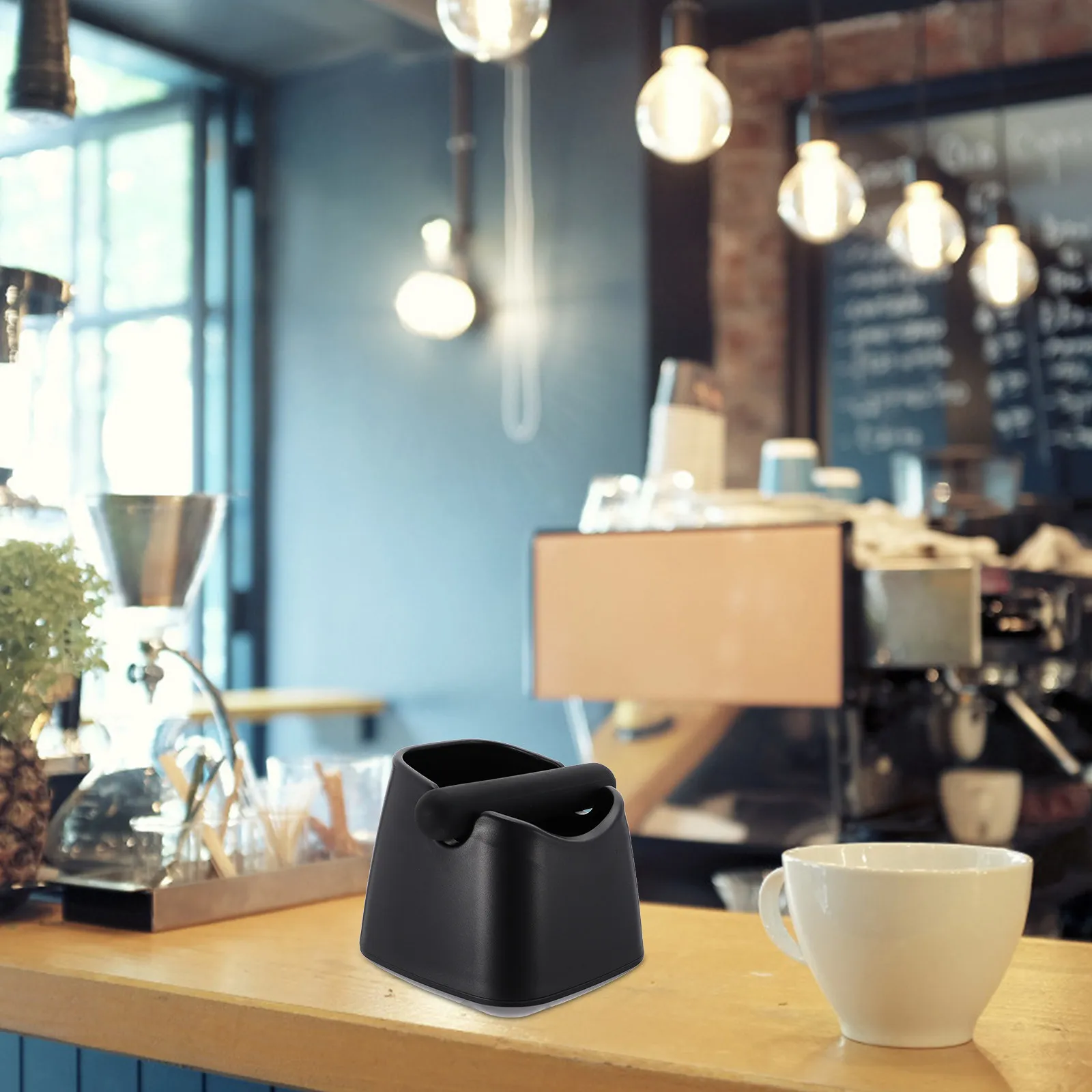 

1 шт. контейнер для кофейной гущи (нок-бокс) из высококачественного материала, прочный, для кухни, кофейни, бара, легко чистится