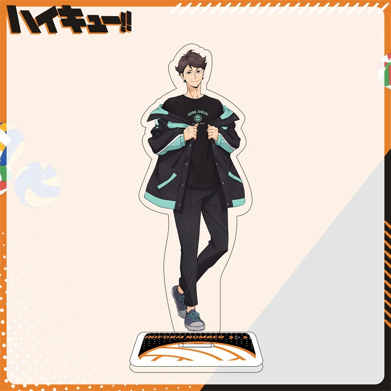 Anime Haikyuu!! Acrylic Stand Figure Model Table Plate Volleyball Boys Action Figures Toys Anime Activities Desk Decor Ornament