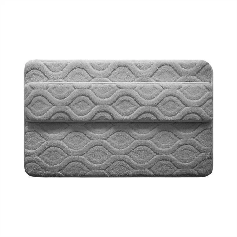 Bathroom Mat Polyester Doormat Floor Mat for Home Slip Resistant Backing Floormat, Easy to Clean and Maintain