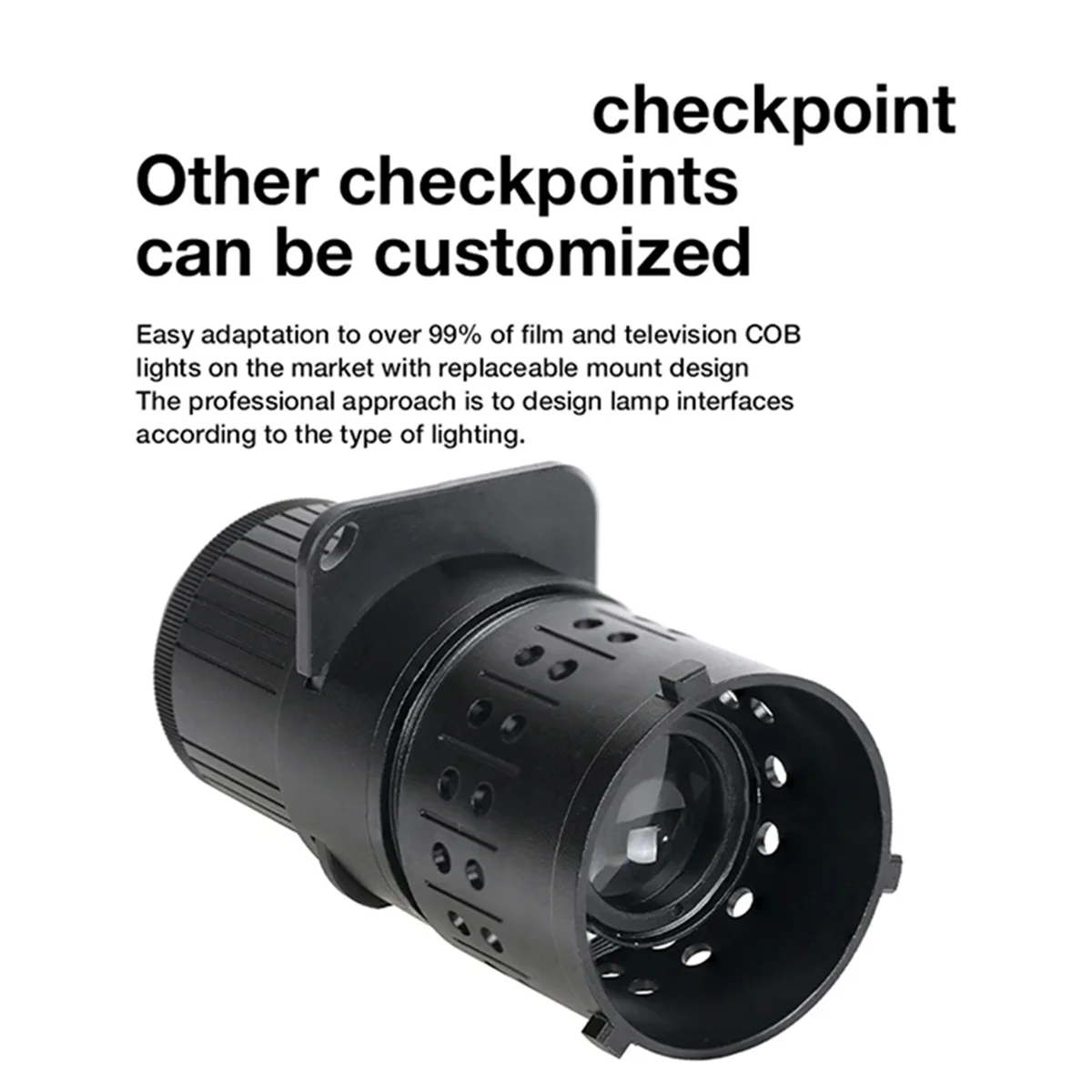 RISEN V850 ミニボーエンズマウント写真撮影スポットライトプラグインコンデンサー光学集束投影 Ulanzi 40W プロライト用