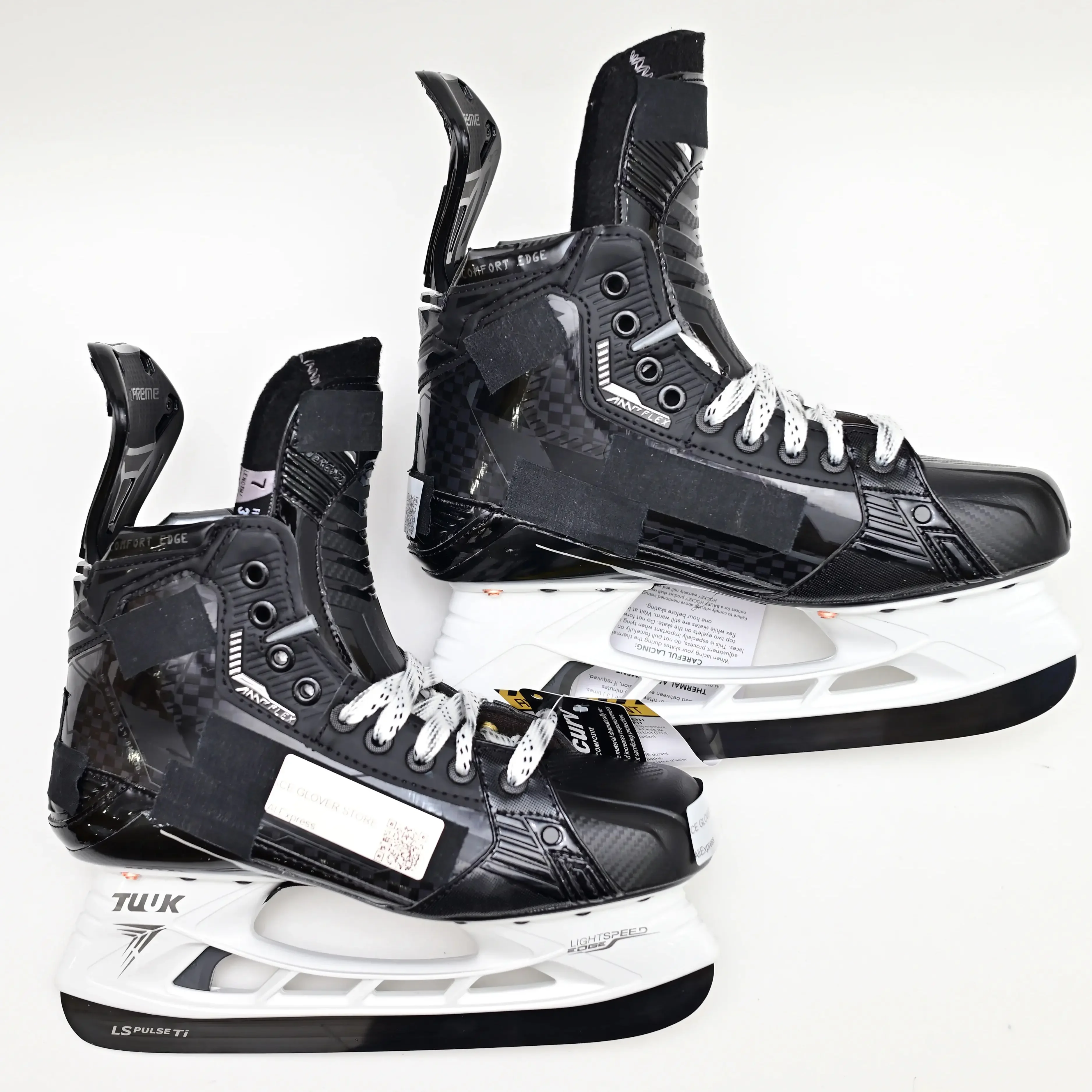 

Thermalform Heat Molding hockey Skate Curv Composite Steel Blade Real Ice Hockey Carbon Fiber Customizable Performance Fit Light