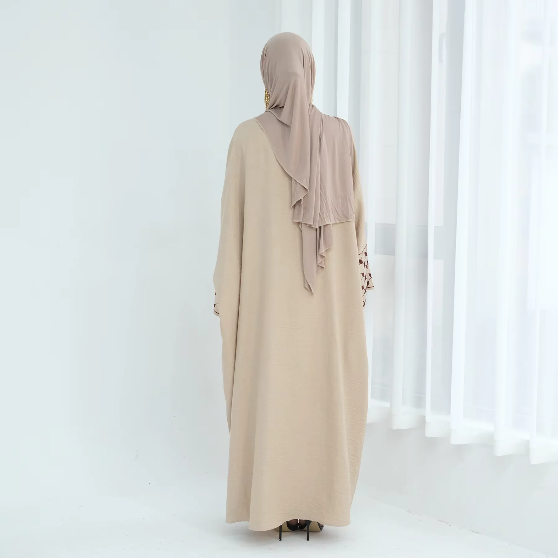 Embroidery Open Abayas for Women Muslim Kimono Jalabiya Turkey Dress Dubai Robe Eid Djellaba Ramadan Kebaya Caftan Marocain Gown