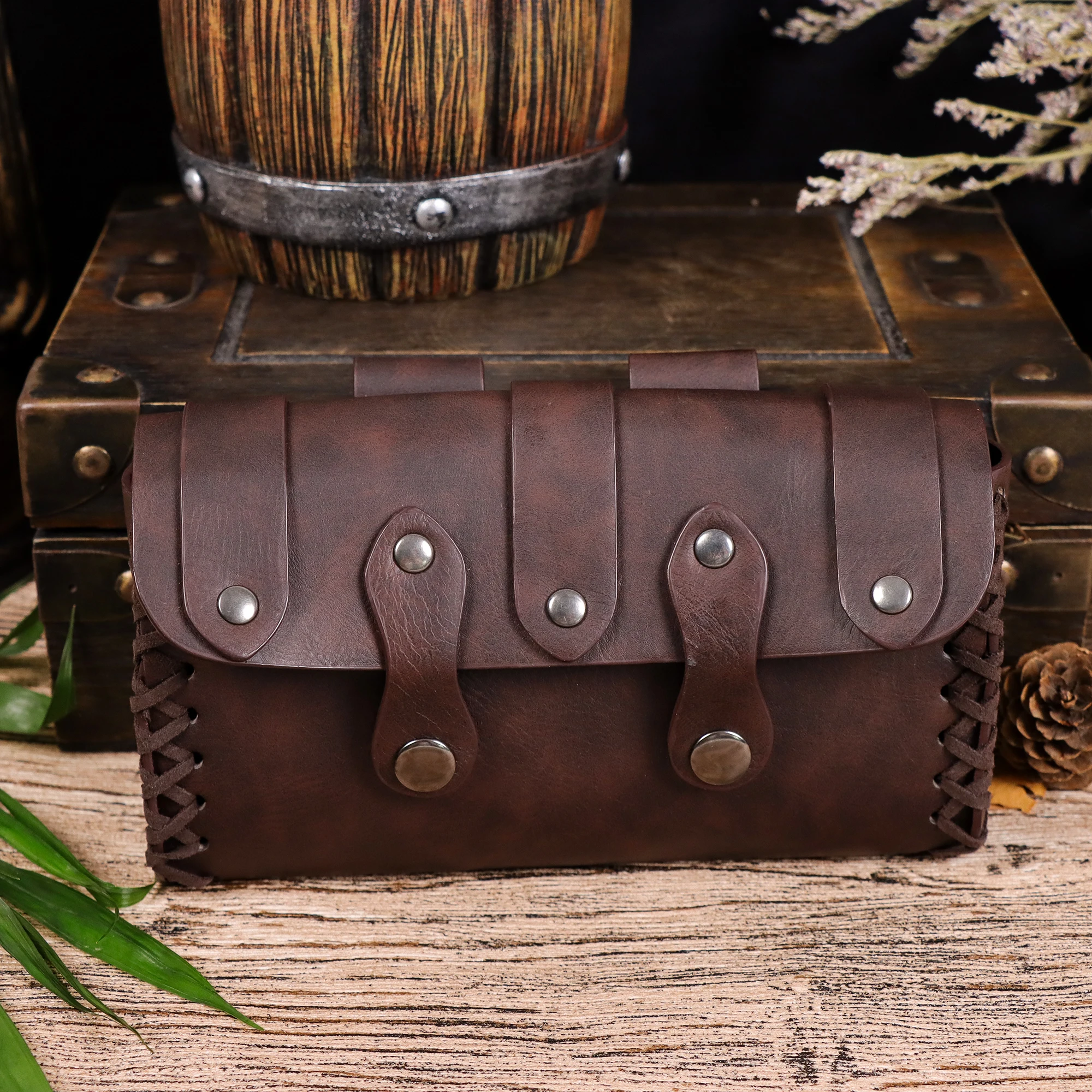 Sac de taille médiéval, pochette de ceinture Vintage, sac de taille LARP Renaissance, accessoires de Costume pour femmes et hommes