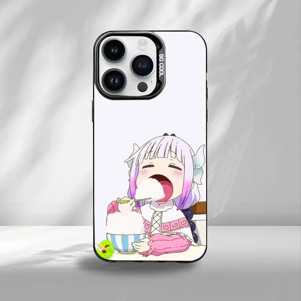 M-Miss Kobayashi's Dragon Maid  Phone Case For iPhone17,16,15,14,13,12,Pro Max Black Colorful Phone case