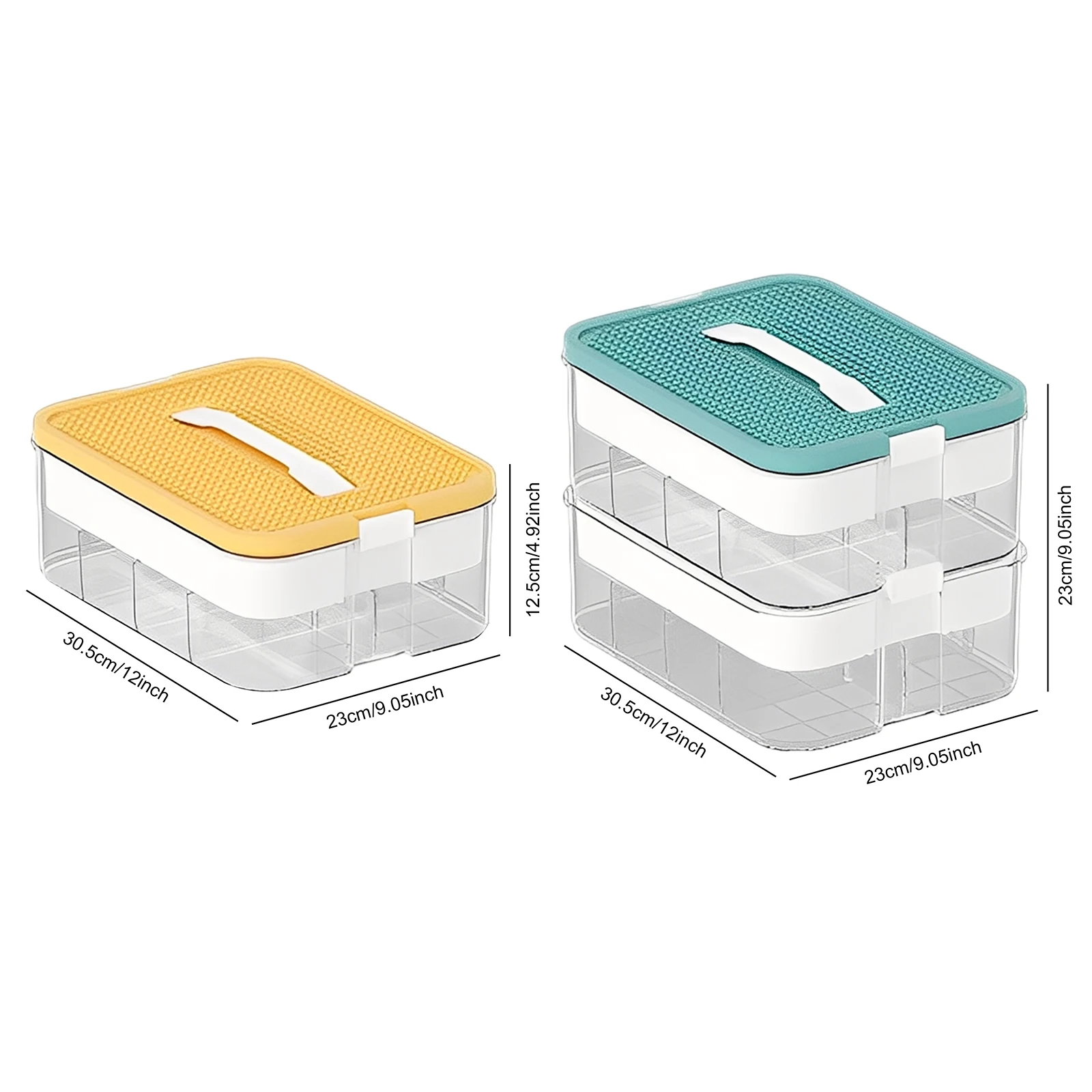 

Stackable Building Block Storage Box Transparent Dustproof Storage Container Organizer Storage Case for Bead Puzzles Sewing
