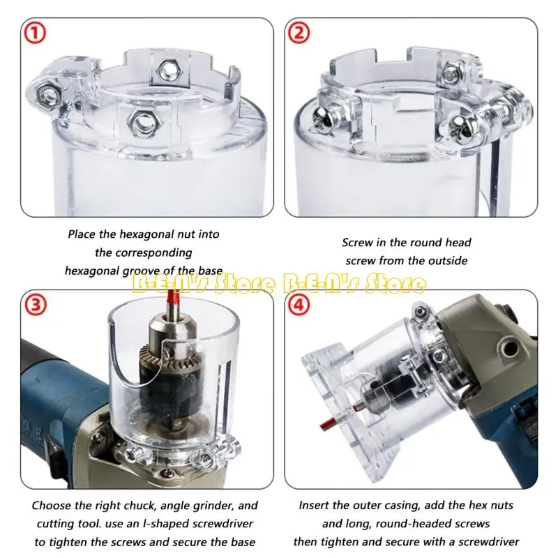 Y1AD Adjustment Angles Grinder to Trimmer Base For Precise Edges Profilings Grooving